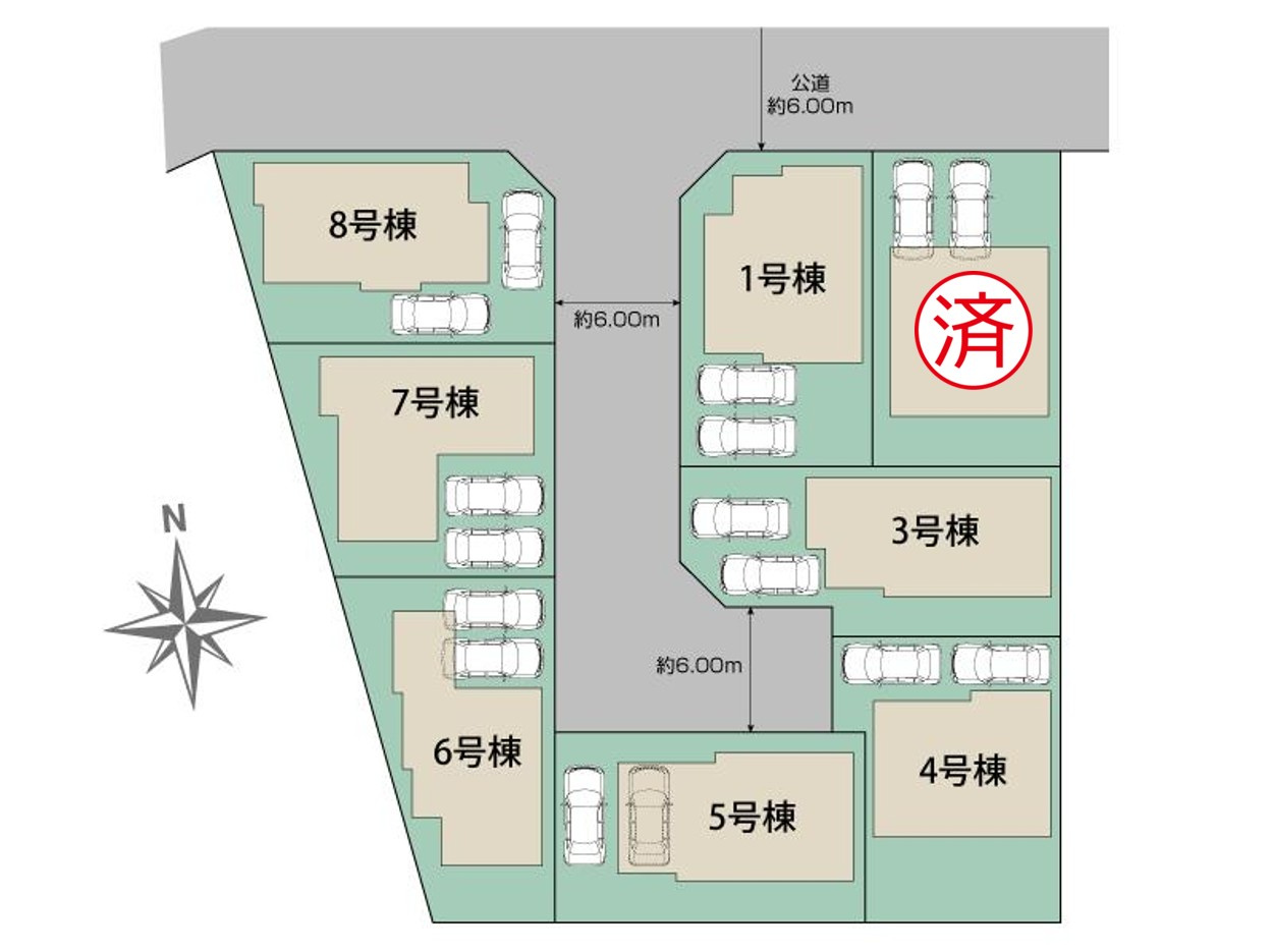 港区春田野2丁目｜名古屋市の戸建ならホームアップの区画図