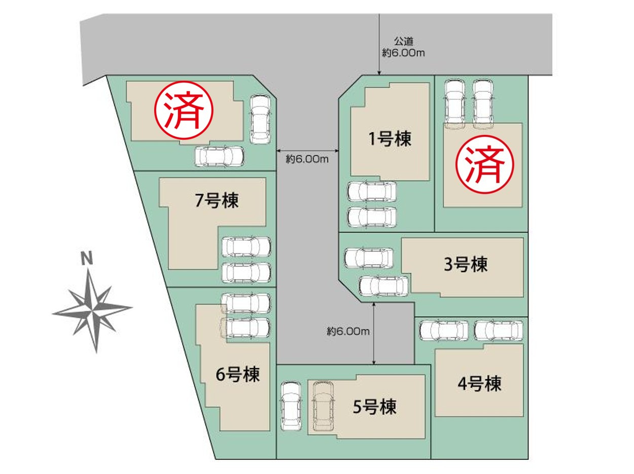 港区春田野2丁目｜名古屋市の戸建ならホームアップの区画図