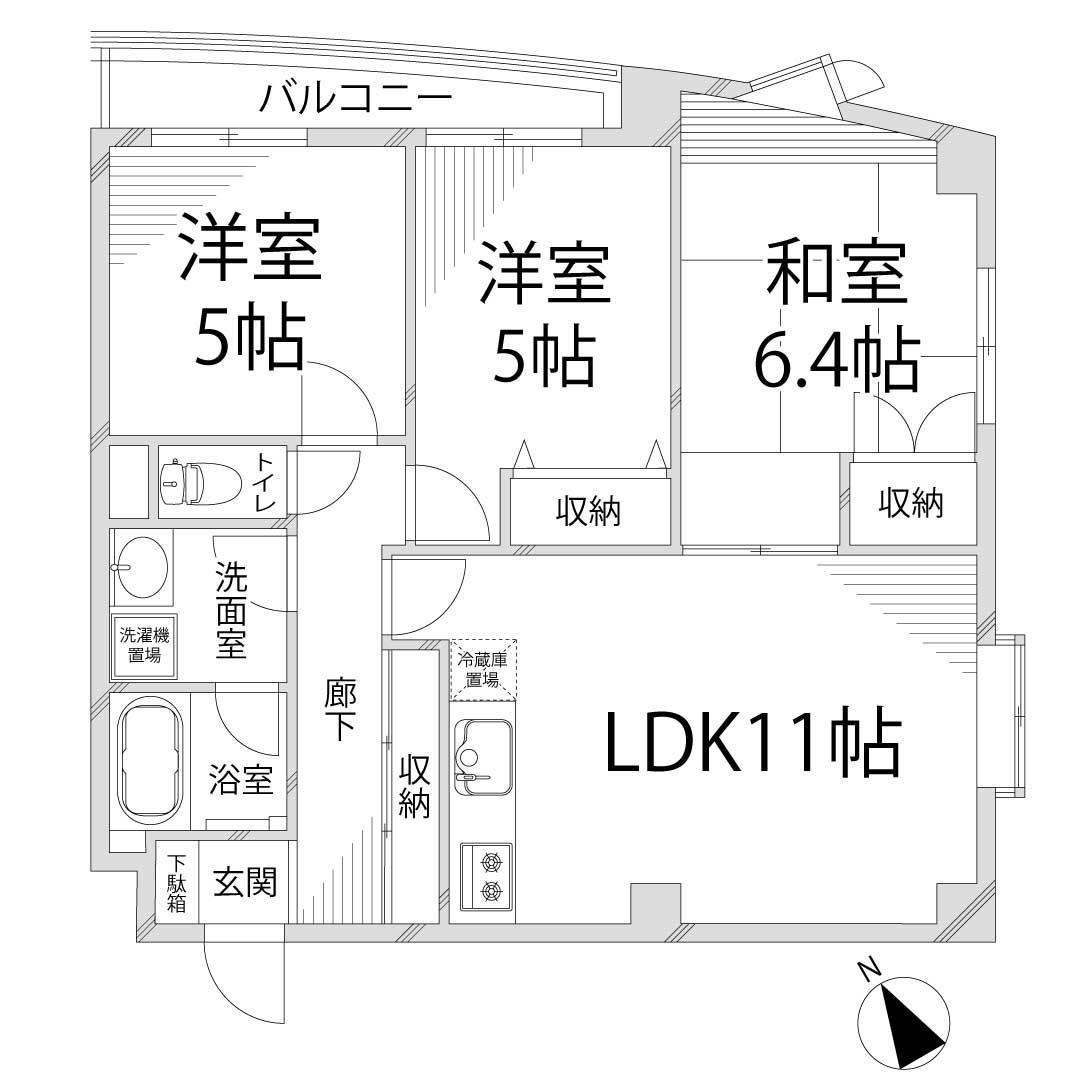 恵美酒Ｇマンションの間取り