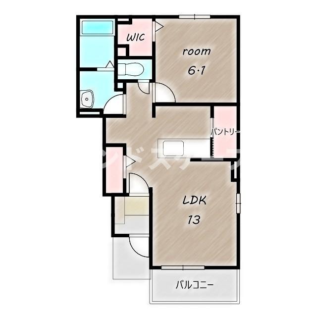 ブレシアＢの間取り|高崎、前橋のお部屋探しはエンドスケープまで！お客様の理想お聞かせ下さい♪