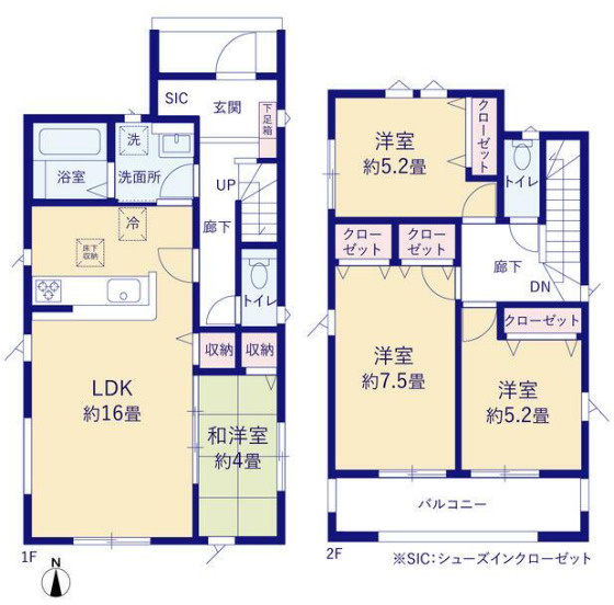 【間取り】 | ＧＲＡＦＡＲＥ　天童市東本町　１号棟 | ★内覧予約でブランド米2kg★
