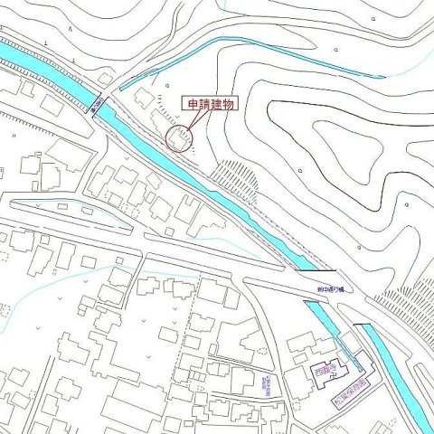 波佐見町湯無田郷　土地の地図