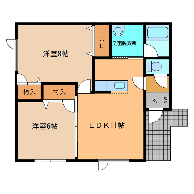 光ハイツの間取り