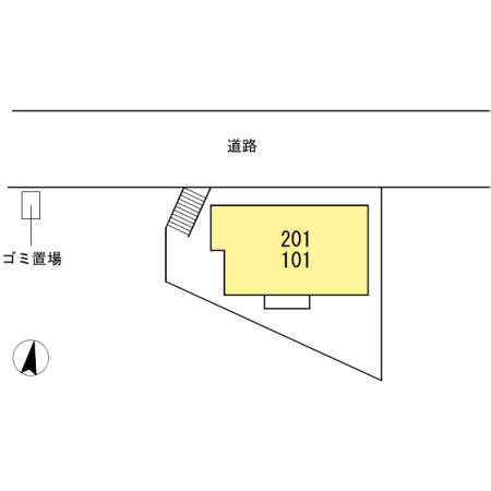 グリーンハイツの区画図