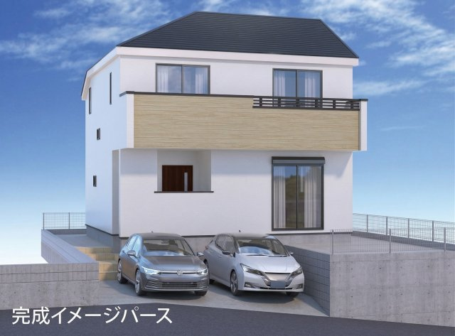 横浜市旭区南本宿町　の外観パース|外観パースです