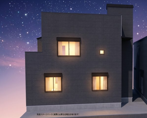 富士塚1丁目　A棟の外観パース|外観パースです