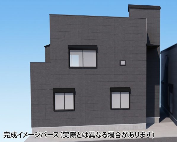 富士塚1丁目　B棟の外観パース|外観パースです