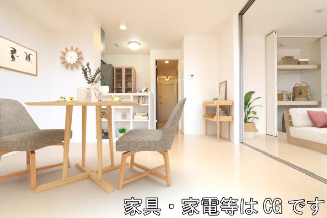 レジデンス・ＦＵＪＩの居間・リビング|リビング全景