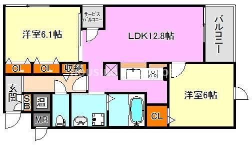 アクヘドール　カーサの間取り