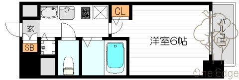 プレミアムコート天神橋の間取り