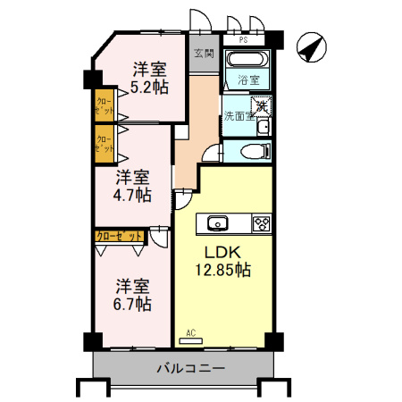 住吉建物2号館の間取り