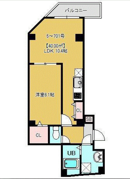 AQUAS Will 浅草の間取り