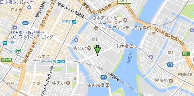 マイナビＳＴＡＹミライエ八丁堀　ＥＡＳＴ（アイフェリーク八丁堀）の地図