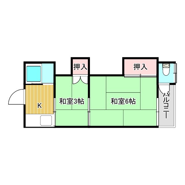 コーポ白梅の間取り