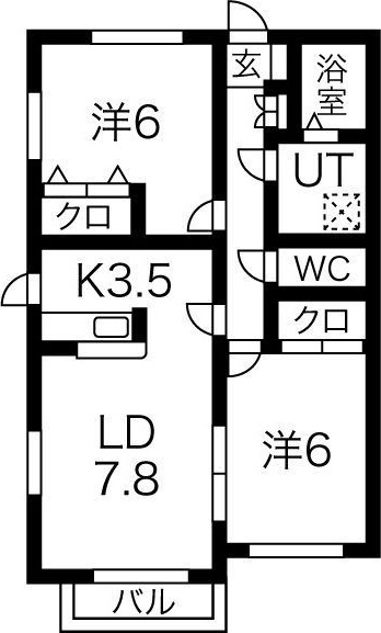 ラシーヌC棟の間取り