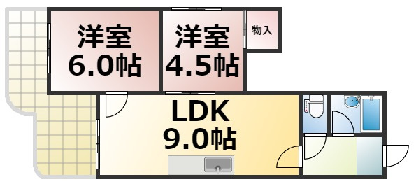 【間取り】 | ウエンズ緑橋　仲介手数料無料