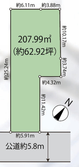 【土地図】 | 【仲介手数料８３０万円が無料！】■祐天寺駅１４分■公園が見える■２０７平米■容積２００％ | お得な特別キャンペーン中！
日本一の家計応援サービスに挑戦中！
詳細は「諸費用」欄をご確認下さい！
■公園まで５０ｍ
■２０７平米
■祐天寺駅１４分
■お好きなハウスメーカーで建築可