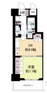 【間取り】 | ルネフラッツ谷町四丁目