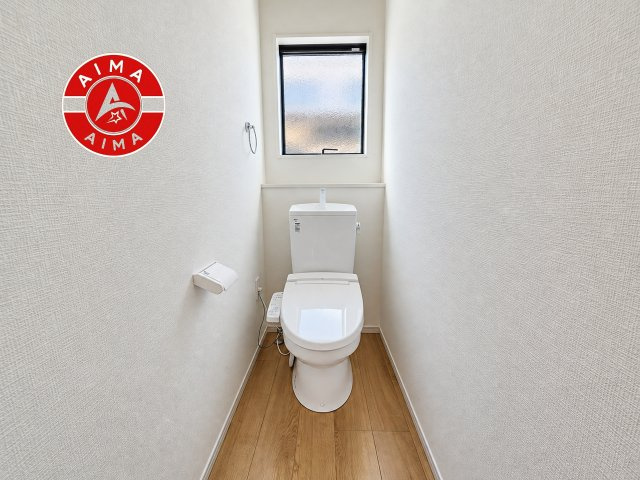 大野城市上大利4丁目第3-1棟（1号棟）のトイレ|トイレ・ウォシュレット付。快適で衛生的な洗浄機能付温水シャワートイレです。
