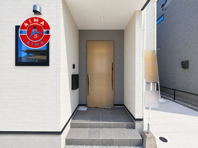 大野城市上大利4丁目第3-1棟（1号棟）の玄関|おでかけの時も帰った時も、「我が家」を最初に感じでもらえる素敵な空間に。