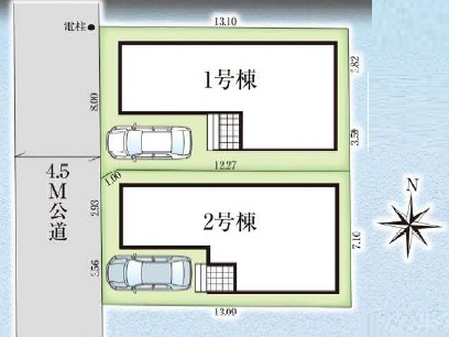 グラファーレ習志野市東習志野5丁目２5期の区画図