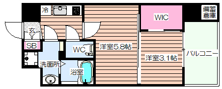 【間取り】 | セレニテ江坂ルフレ