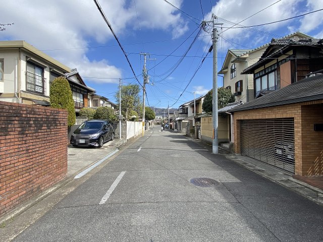 下鴨北園町 土地の前面道路含む現地写真