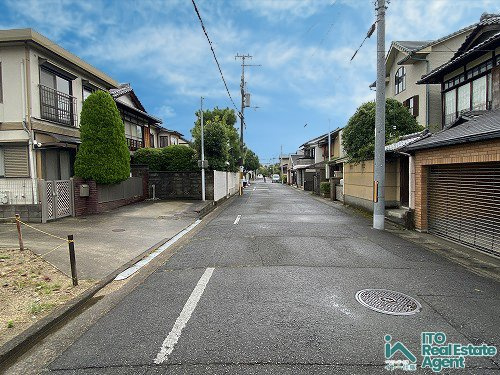 下鴨北園町 土地の前面道路含む現地写真