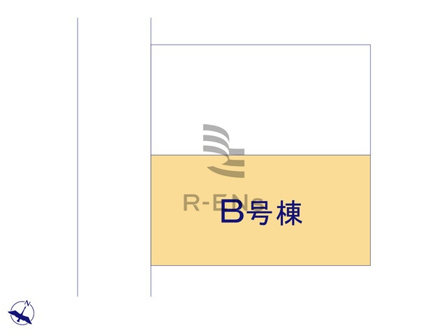 【区画図】 | 西東京市東町２丁目　新築戸建て　B号棟 | 始発電車も出ている保谷駅より徒歩10分の立地に全2棟誕生です