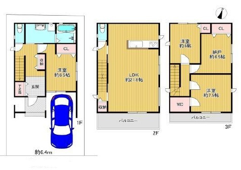 守口市西郷通1丁目の間取り