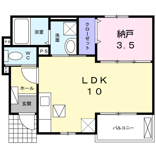 サンセール　ヤマビコの間取り