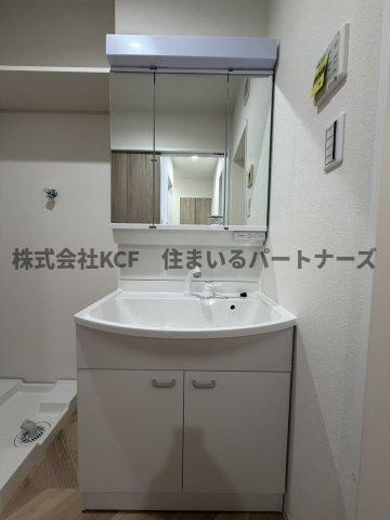 リノアネラ合川の独立洗面台|コンパクトで使いやすい洗面所