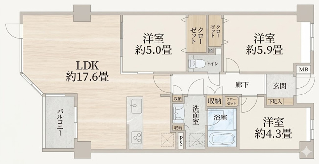 【間取り】 | 横浜妙蓮寺シティハウス