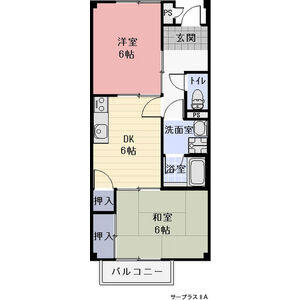 Ｓｕｒｐｌｕｓ　Ｔｗｏ　ＴＥＲＡＳＨＩの間取り