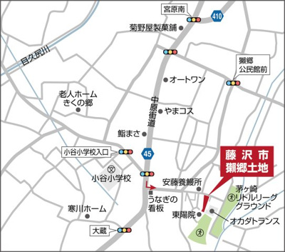【地図】 | 藤沢市獺郷土地（７７５．９坪）
