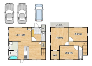【間取り】 | 逆瀬川　中古一戸建