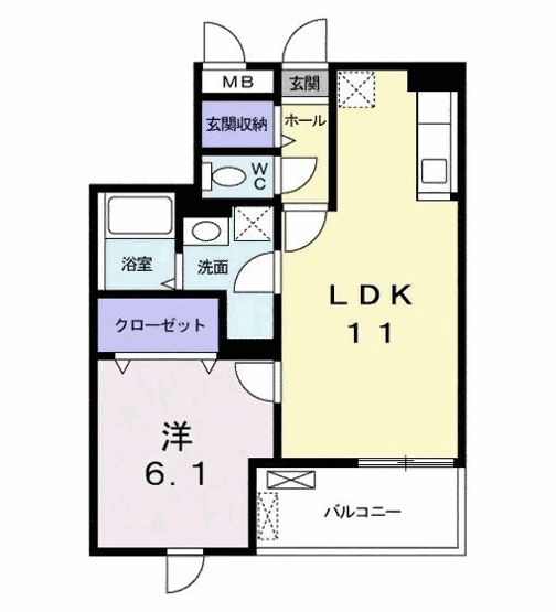 【間取り】 | エスポワール　ほたる野