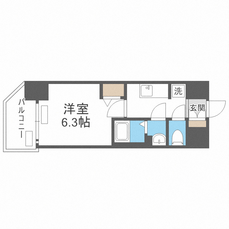 プレサンス DOMECITY コレーレの間取り