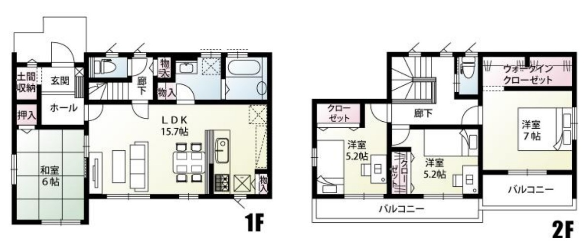 【新築戸建】みどり市笠懸町阿左美の間取り|■間取り図｜敷地面積：225.35㎡（約68.16坪）建物面積：102.26㎡（約30.93坪）