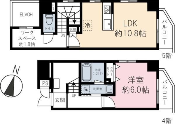 Ｃａｓａ　Ｆｌａｇ　Ｓｈｉｂｕｙａの間取り