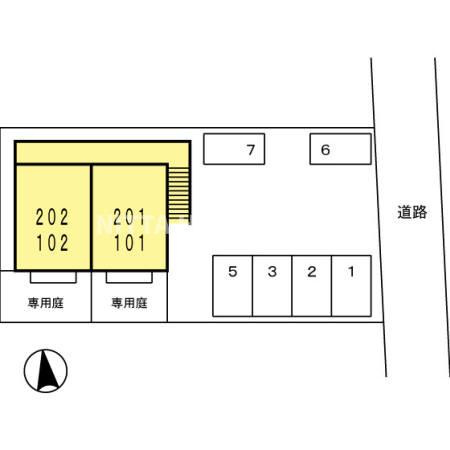 南本堀ベルハイムの区画図