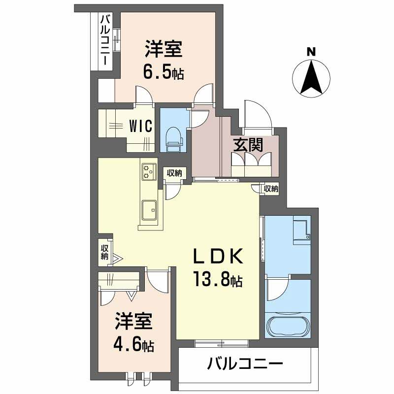 シャーメゾンセレナヴィラの間取り