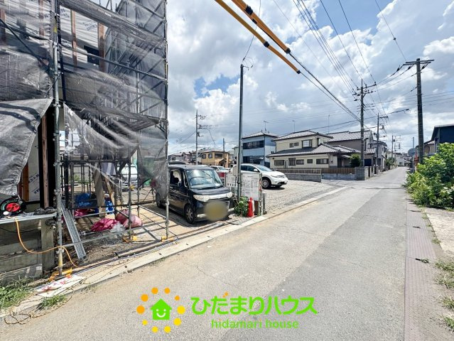 白岡市白岡13期　新築一戸建て　グレイスの前面道路含む現地写真|2026/8/7　撮影