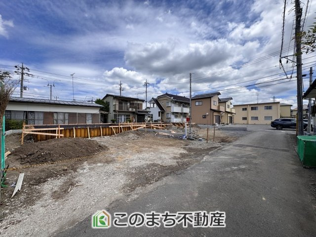 CRADLEGARDEN宇都宮市若草第5　2号棟の前面道路含む現地写真|前面道路含む現地写真