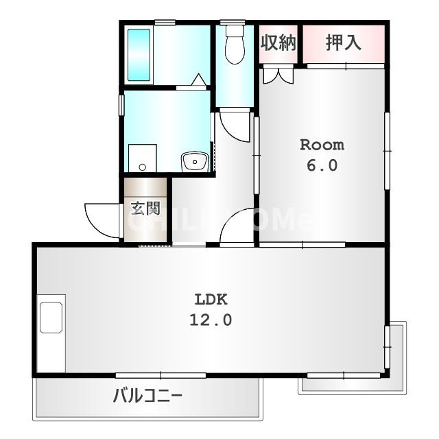 横山ハイツＡの間取り|当社、チルホームのHPもご覧ください(^^)/物件情報多数♪