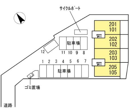 サクラハイムの区画図