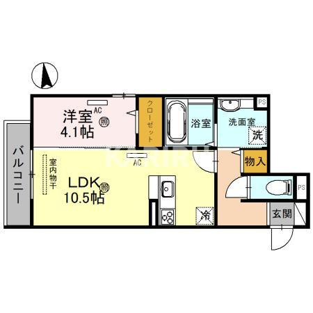 D-room 新今里の間取り
