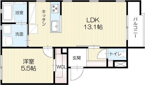 エレアージュ西明石駅前の間取り