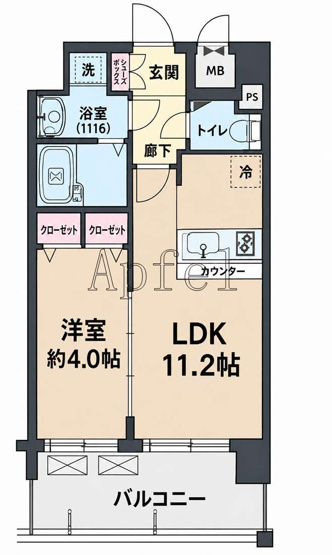 【間取り】 | プレサンス難波元町