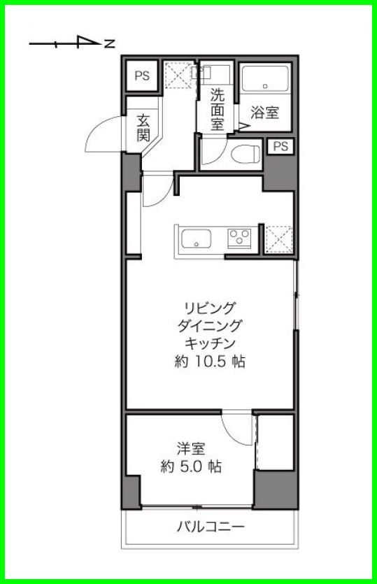 サンパークマンション高田馬場の間取り